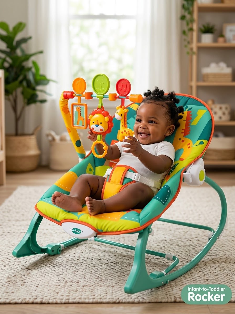 BabyRelief™ Infant-to-Toddler Soothing Rocker & Seat