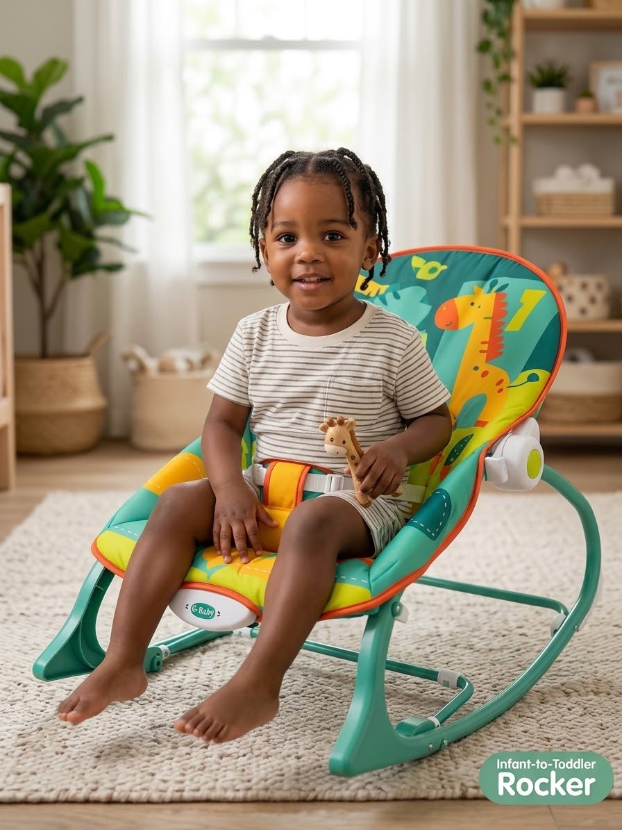 BabyRelief™ Infant-to-Toddler Soothing Rocker & Seat