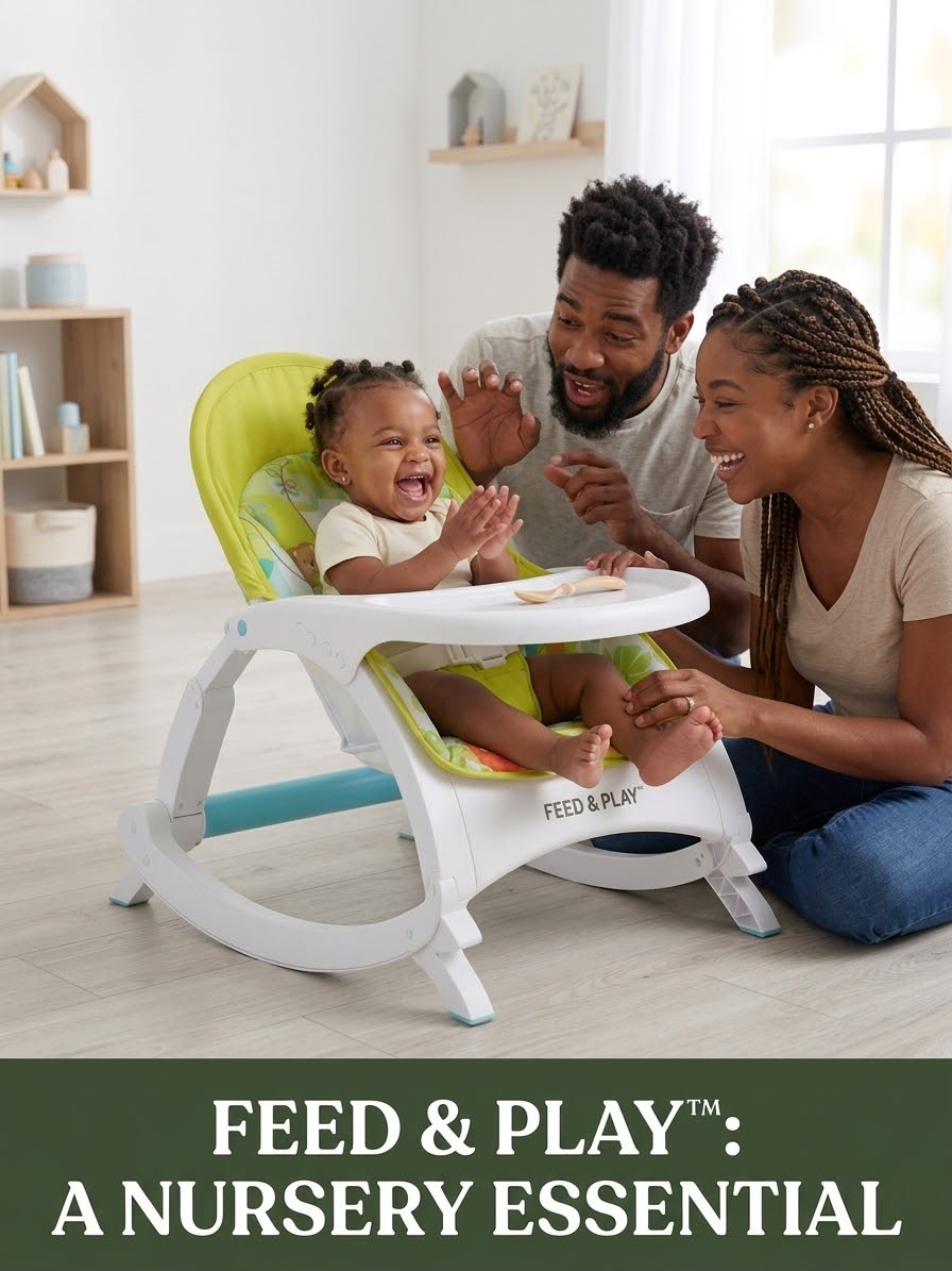 Feed & Play™ 3-in-1 Convertible Baby Rocker & Feeding Chair