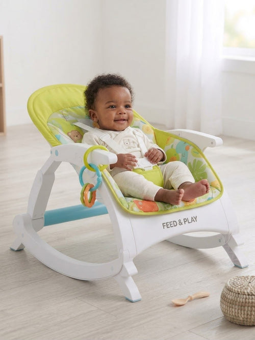 Feed & Play™ 3-in-1 Convertible Baby Rocker & Feeding Chair