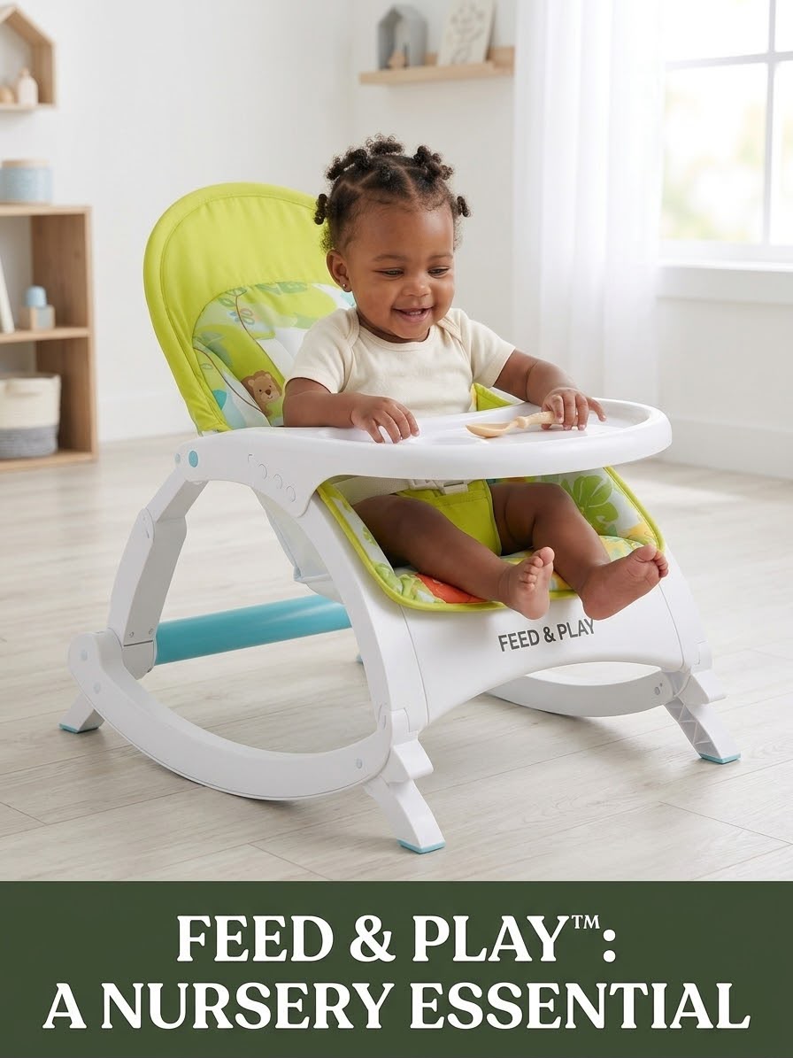 Feed & Play™ 3-in-1 Convertible Baby Rocker & Feeding Chair