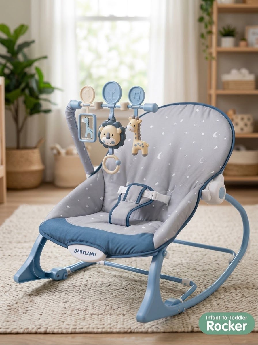 BabyRelief™ Infant-to-Toddler Soothing Rocker & Seat