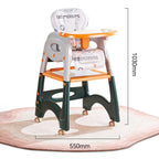 "Grow, Learn, & Dine" – The Ultimate 4-in-1 Convertible High Chair for Your Child!