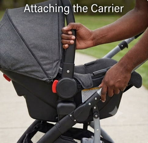 2-in-1 Foldable Baby Stroller with Infant Car Seat