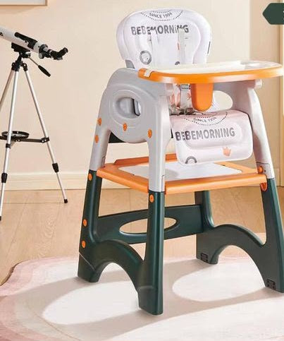 "Grow, Learn, & Dine" – The Ultimate 4-in-1 Convertible High Chair for Your Child!