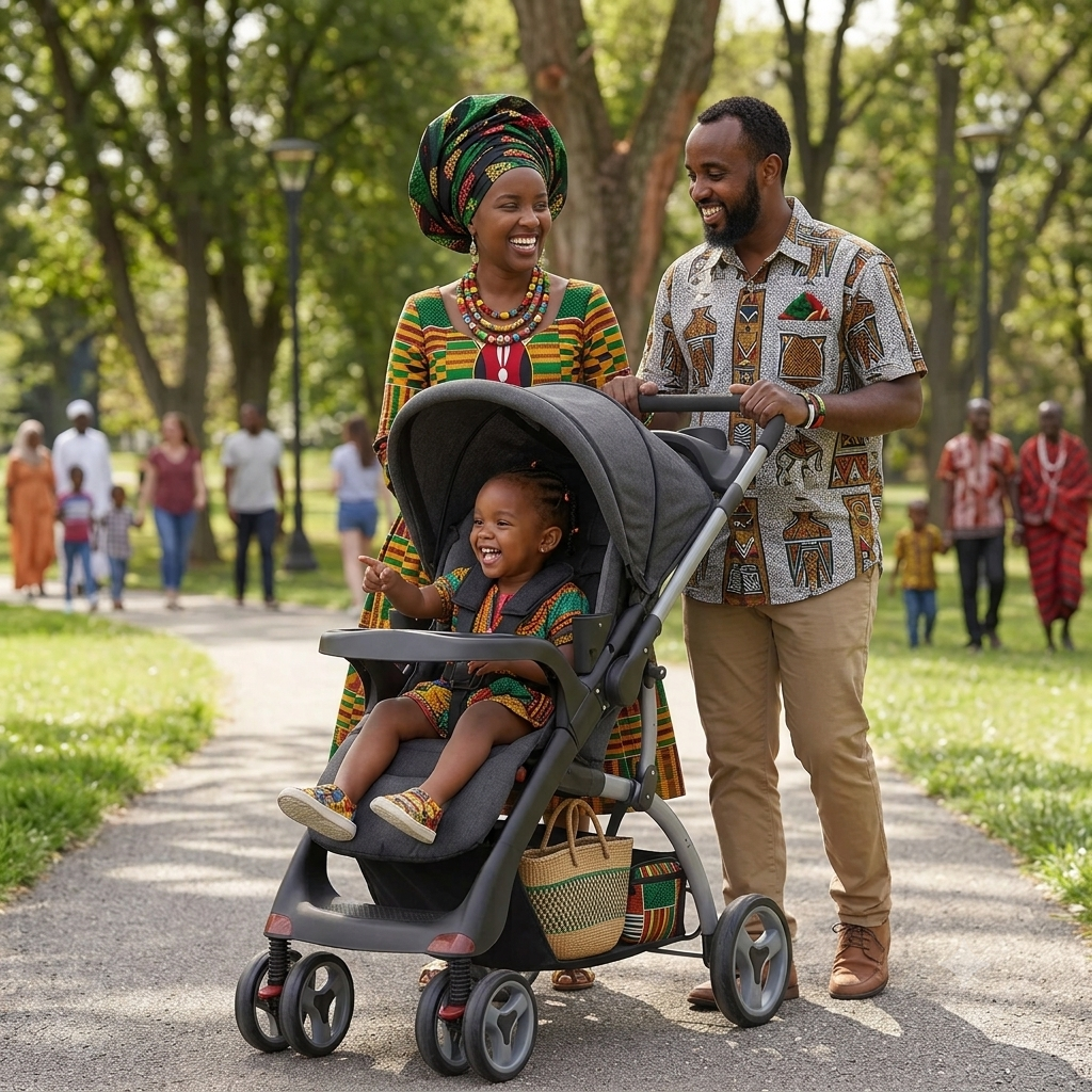 2-in-1 Foldable Baby Stroller with Infant Car Seat